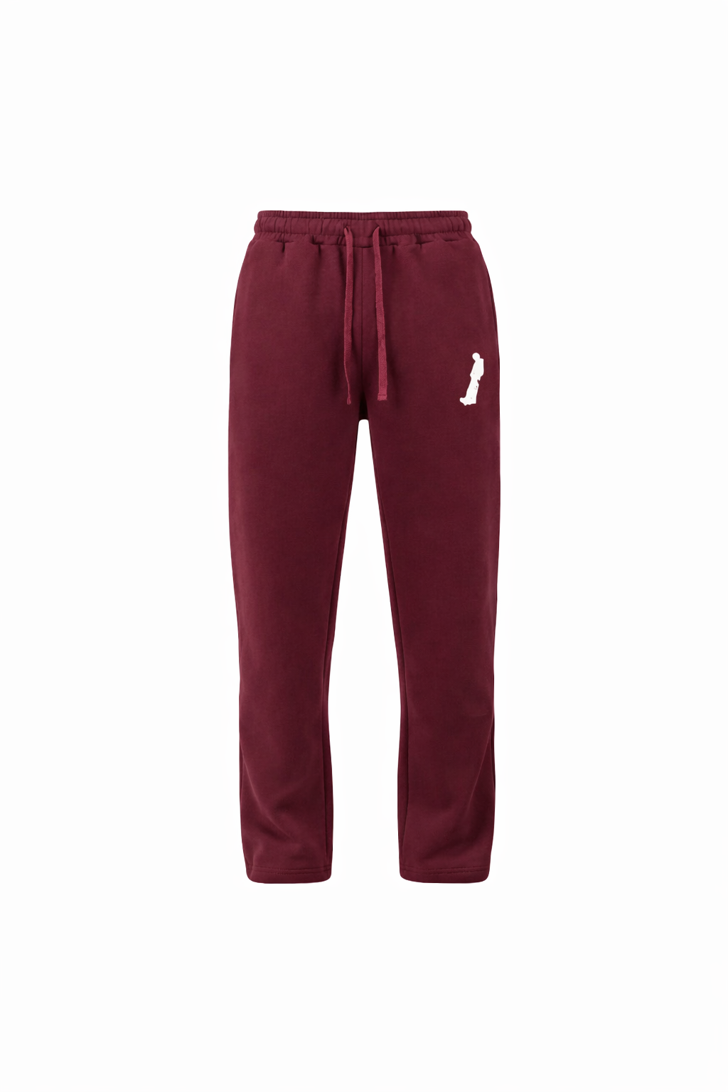 OPEN LEG JOGGER MAROON
