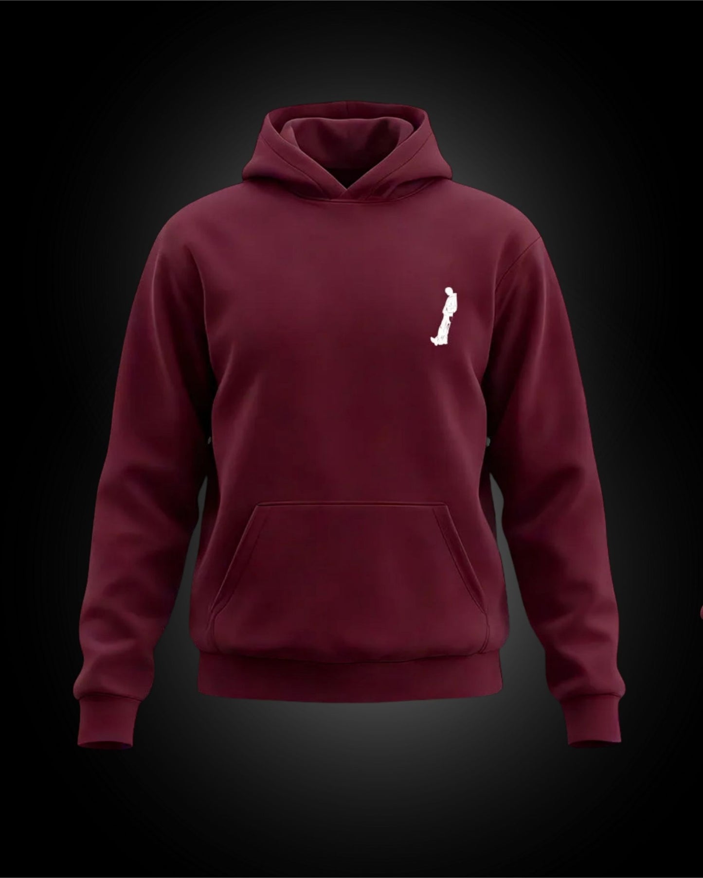 HOODIE MAROON 