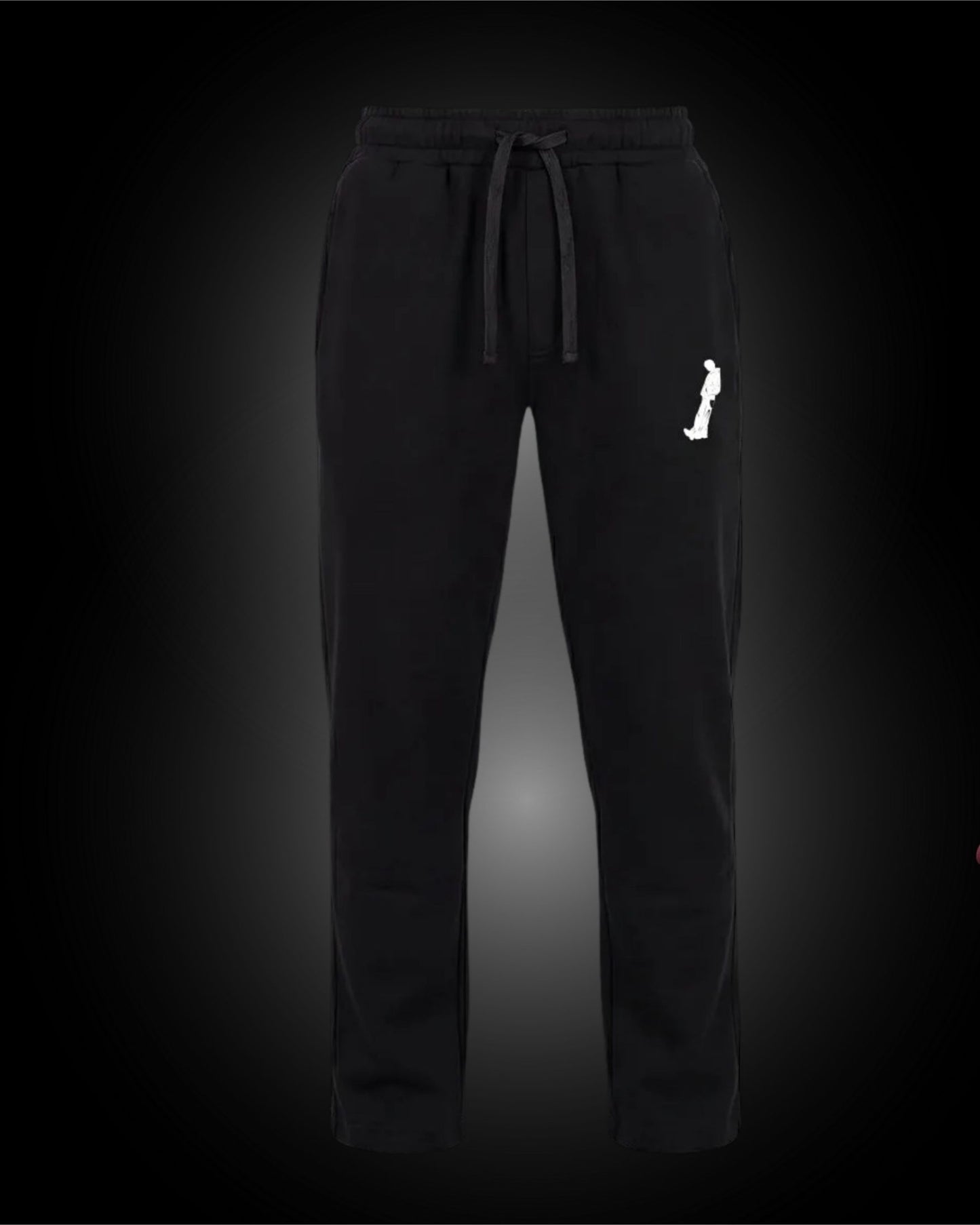 OPEN LEG JOGGER BLACK