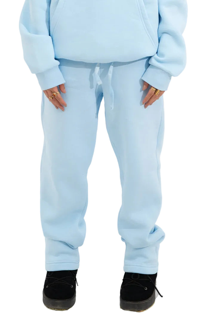 OPEN LEG JOGGER BABY BLUE