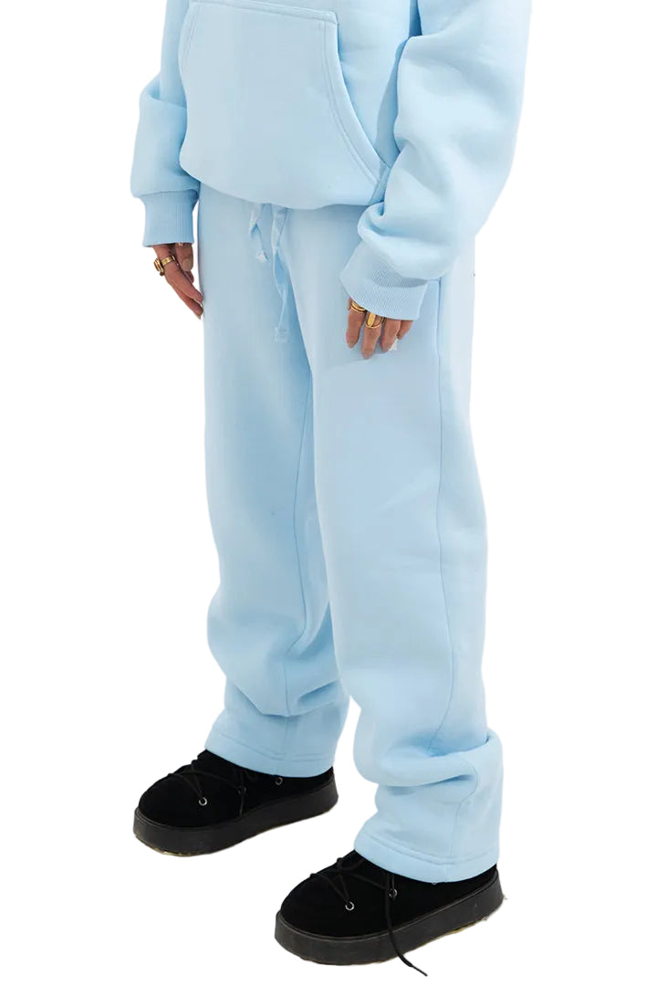 OPEN LEG JOGGER BABY BLUE