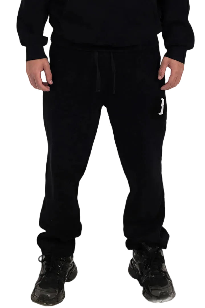 OPEN LEG JOGGER BLACK