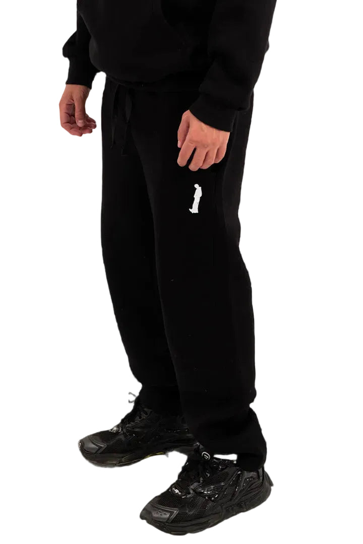 OPEN LEG JOGGER BLACK