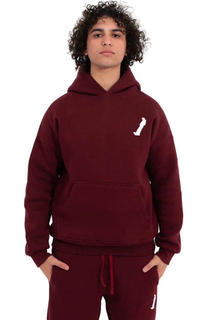 HOODIE MAROON 