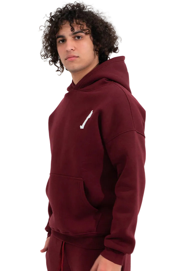 HOODIE MAROON 