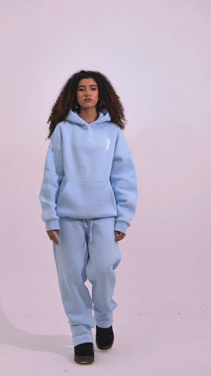 OPEN LEG JOGGER BABY BLUE